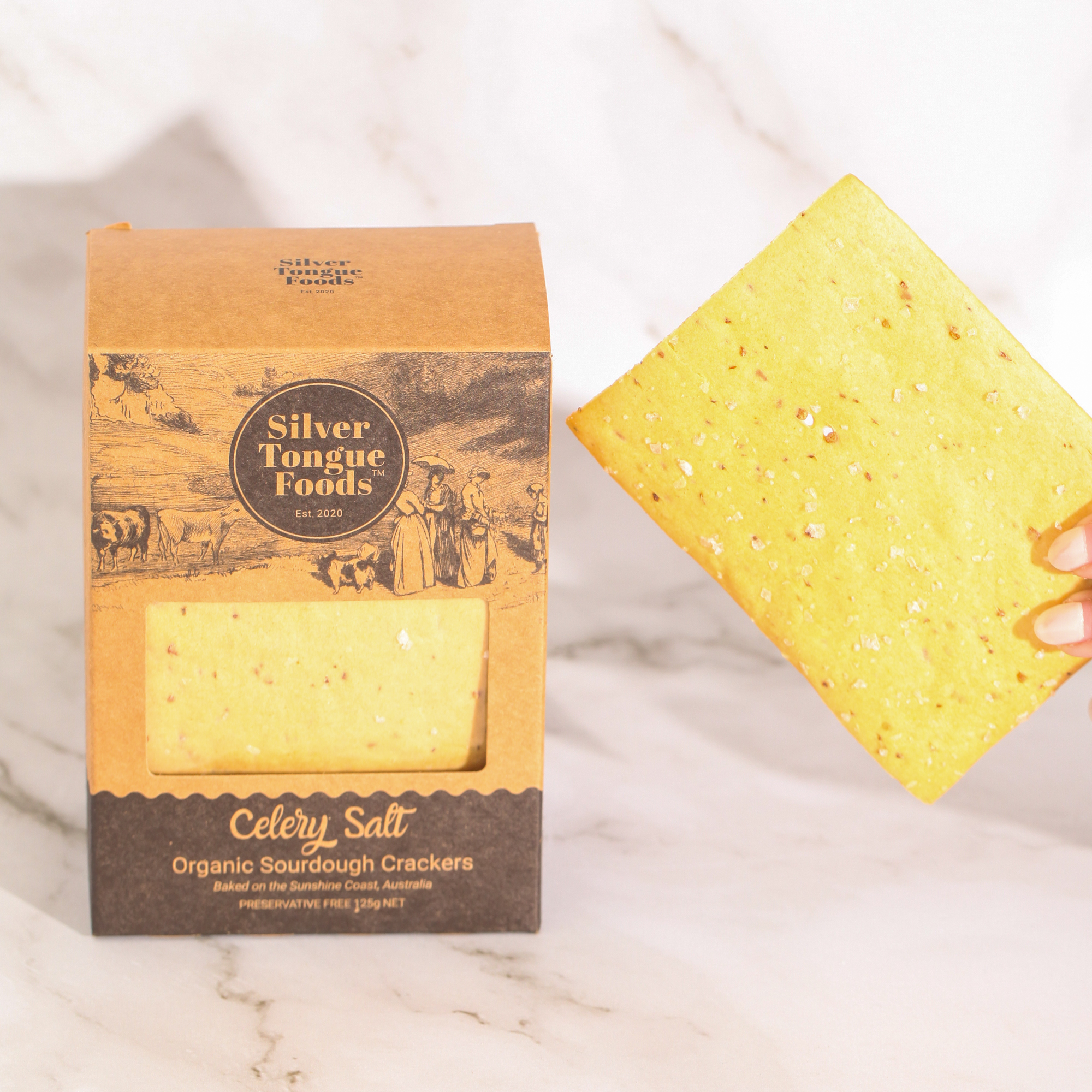 Celery Salt Sourdough Cracker - Silver Tongue